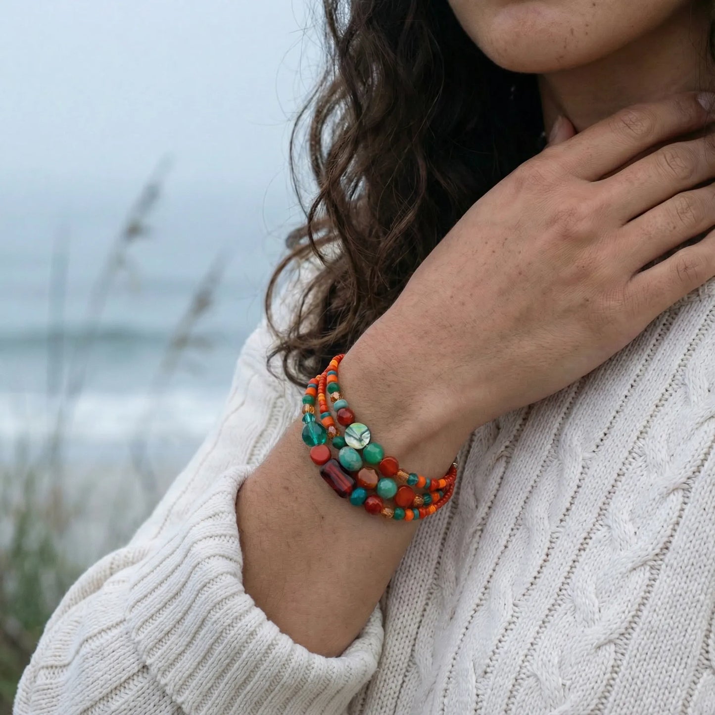 cornaline bracelet Pierres semi-précieuses