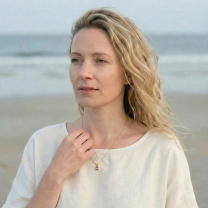 Collier Argent doré 925 doree Améthyste