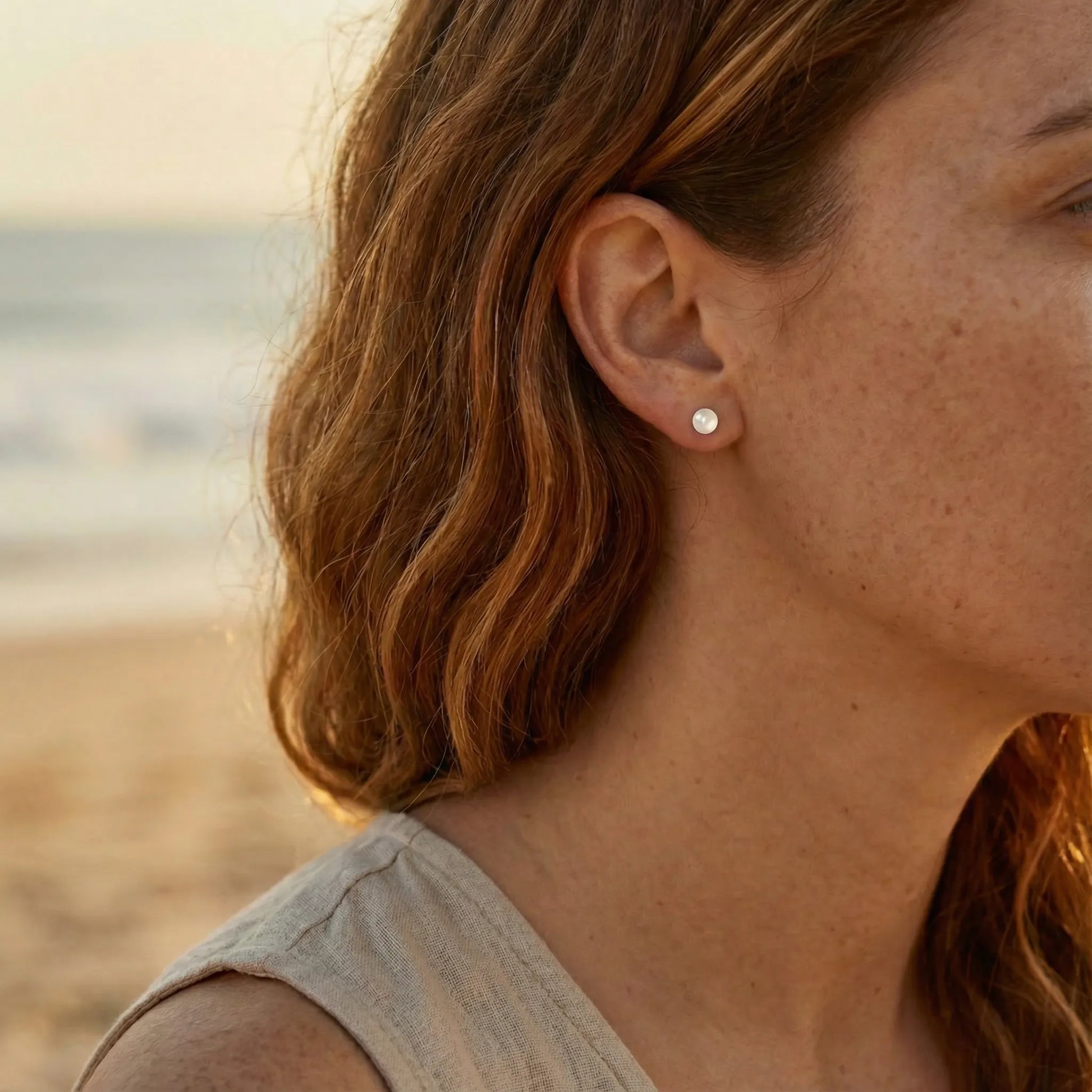 Boucles d'oreilles quartz rose boule argent rhodié 925 - porte