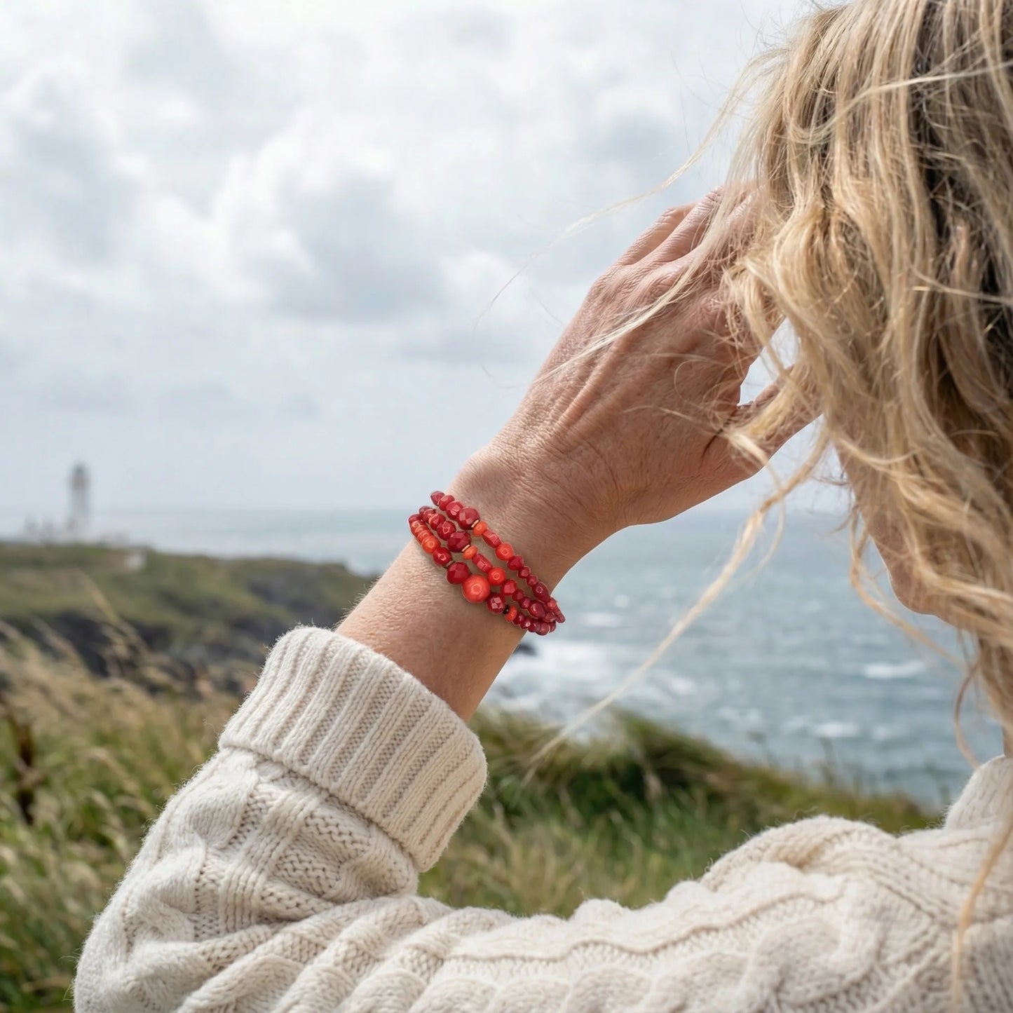 pate de verre bracelet Pierres semi-précieuses