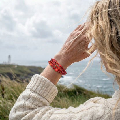 pate de verre bracelet Pierres semi-précieuses