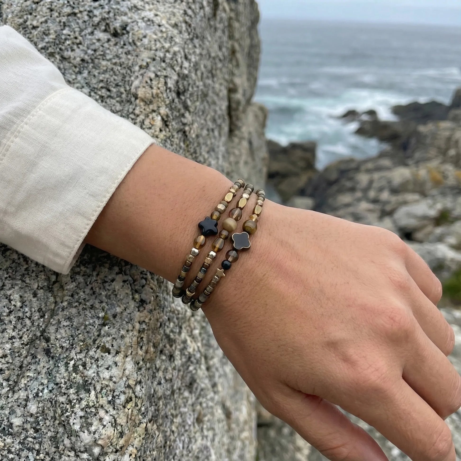 Bijou oeil de tigre Pierres semi-précieuses