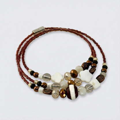 Bracelet 3 rangs ROSARIO