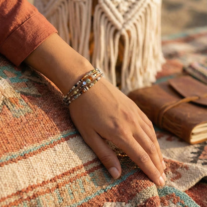 Bracelet Pierres semi-précieuses ambre