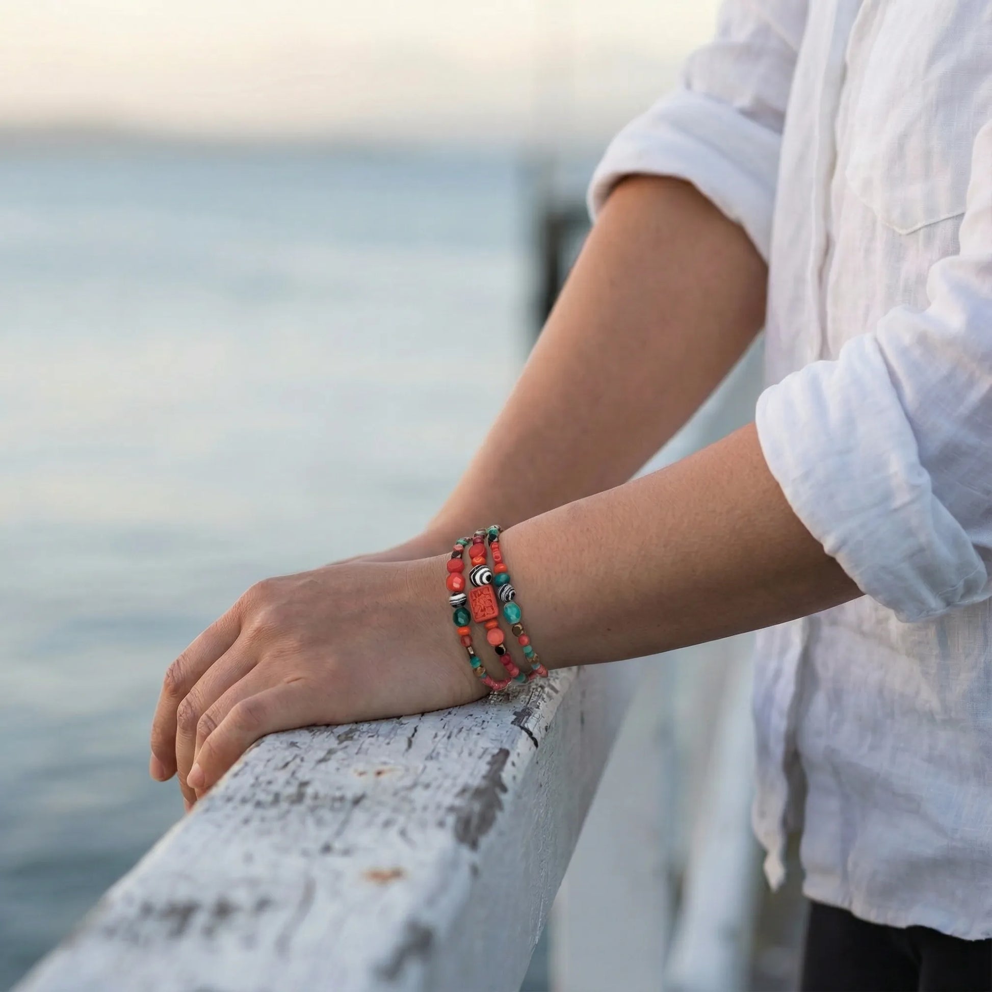 Bijou agathe Pierres semi-précieuses