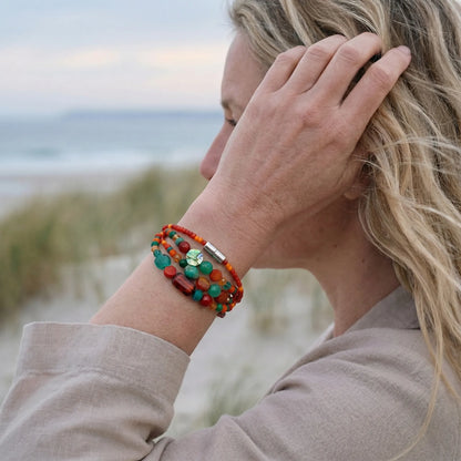 Bracelet Pierres semi-précieuses cornaline