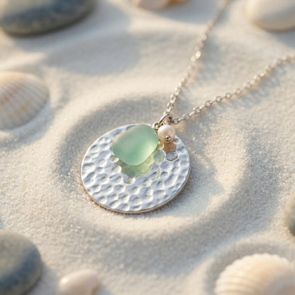 Collier amazonite ovale en argent rhodié 925 - zoom