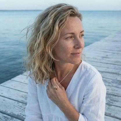 Bijou Ambre Argent rhodié 925 rhodie