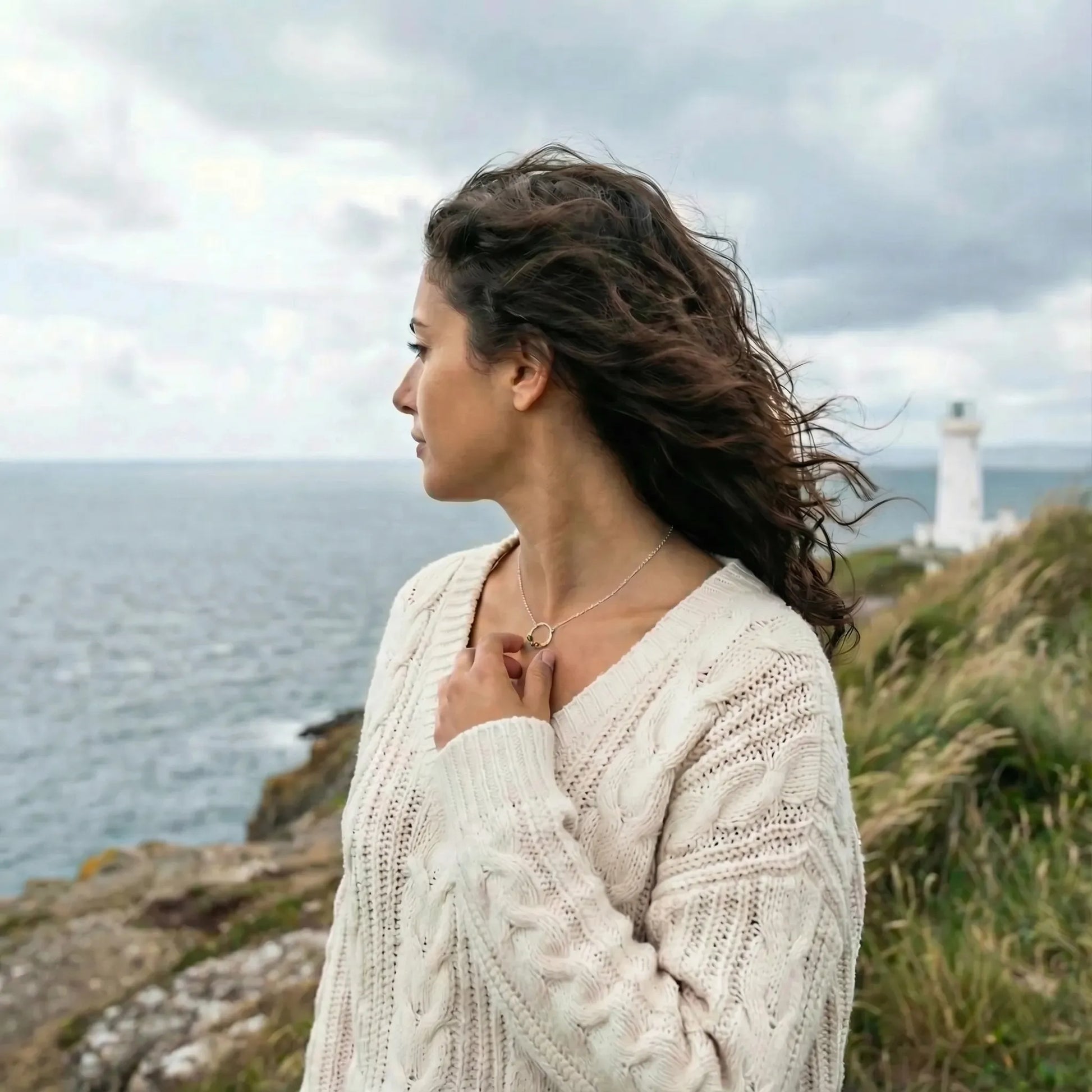 Ambre Multicolore collier Argent rhodié 925